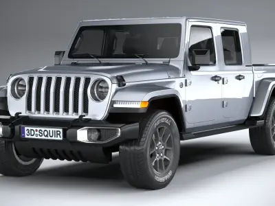 Jeep Gladiator 2020 LowPoly 3D model