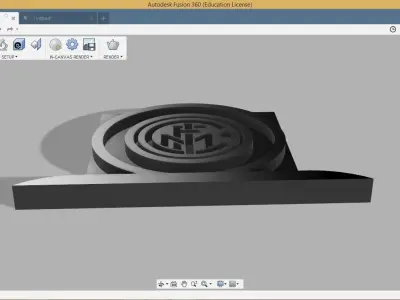 Inter Logo 3D print model