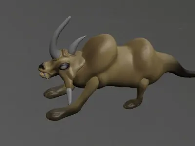 Wild Animal Low-poly 3D model
