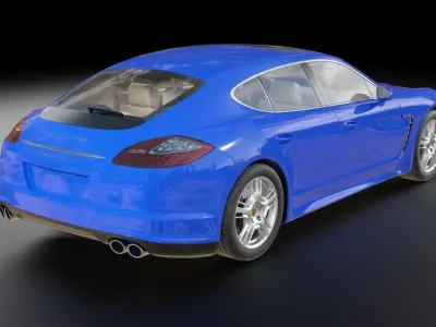 Porsche Panamera S hybrid 3D model