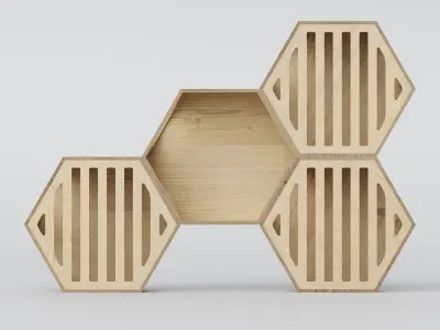 Cat House Wall Mounted 3D model