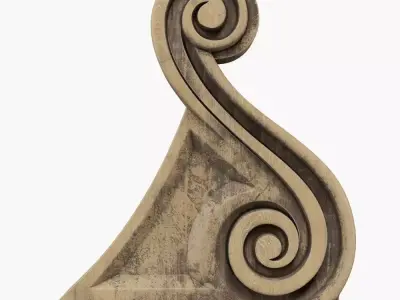Ornate Corbel Bracket 3D print model