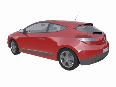 Renault Megane Coupe 2009 3D model