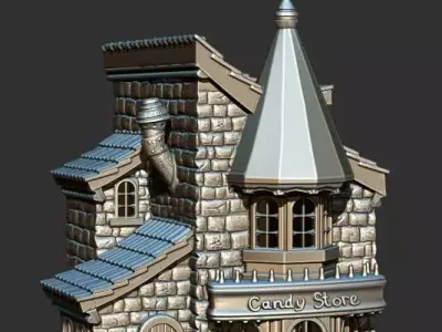 Xmas Candy Store 3D print model