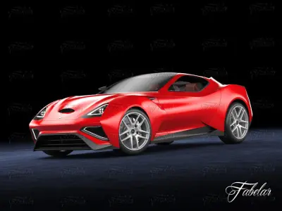 Icona Vulcano 3D model