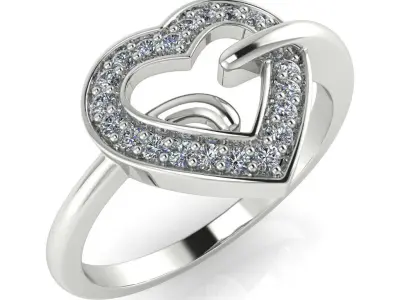light weight gold diamond rings-C111116SKCH2026024-wt-0-5 3D print model
