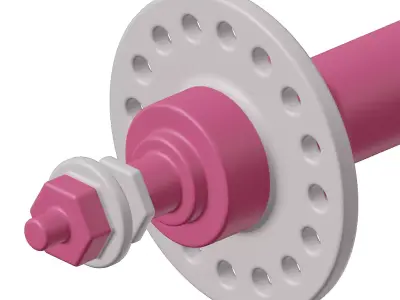 Baby Bicycle Hub Axle Toy 3D model