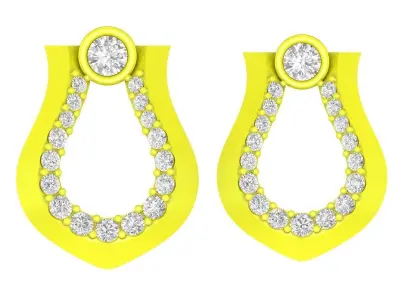 5888 luxury diamond women pendant  3D print model