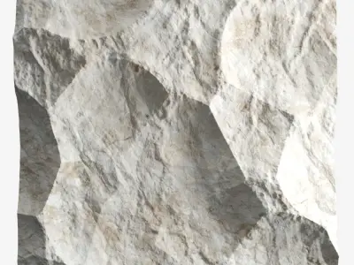 514-RockPanel piece of rock on wall 3D model