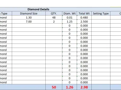 Diamond Earrings  3D print model