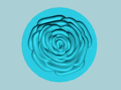 Flower Fill Rose Mold - Artificial EVA Molding 3D print model