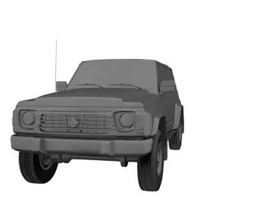 Nissan Patrol MK4 Y60 1987 Low-poly 3D model