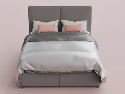 Bed design 3D model