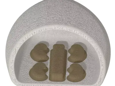 Exquisite Outdoor Lounger 3D print model