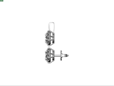 Diamond Earrings 3 3D print model