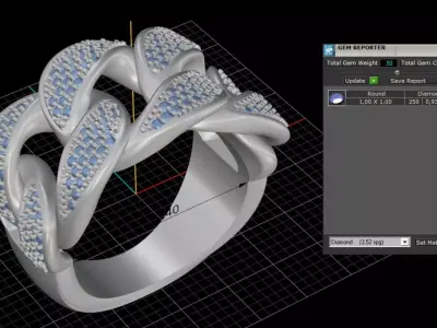 ring woman  3D print model 160