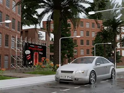 City and Street Urban 12 3D model