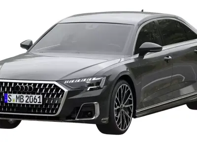 Audi A8 L 2022 3D model