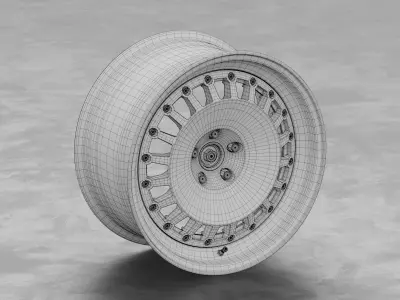 Ronal Racing Wheel 3D Model 3D model