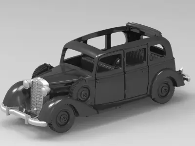 Mercedes 260D 3D print model
