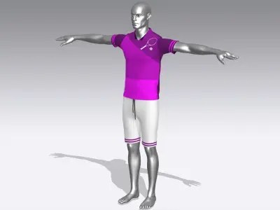  Tennis Player Uniform 3D model