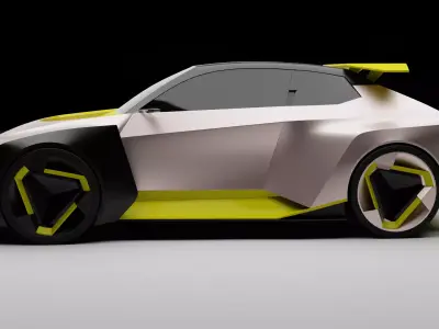 futuristic concept Sport Car 3D Model 3D model