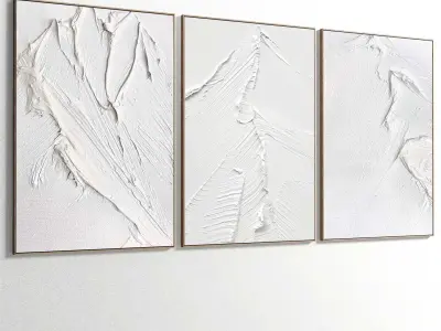 Abstract Painting Set of 3 pieces - No 20 Low-poly 3D model