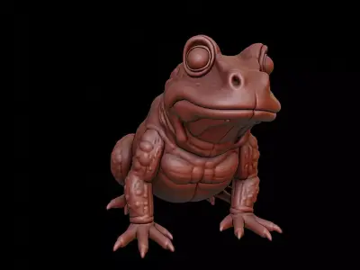 Toad Animal Sculpture 3D print model purchase