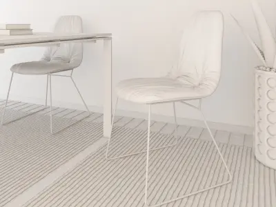 Table chair decorative SET 104 3D model