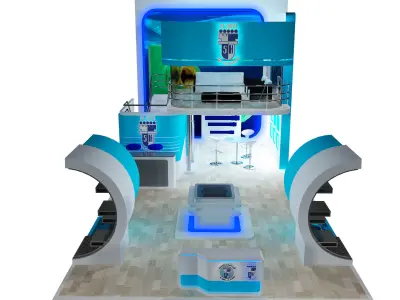 Booth Exhibition Stand a389b 3D model
