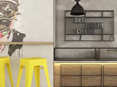 Go-Kart Cafe Restaurant 3D model