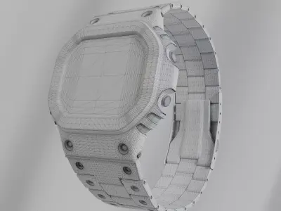 Digital Smart Wrist Watch 3D model