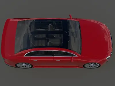 Generic Small 4 Door Sedan Low-poly 3D model