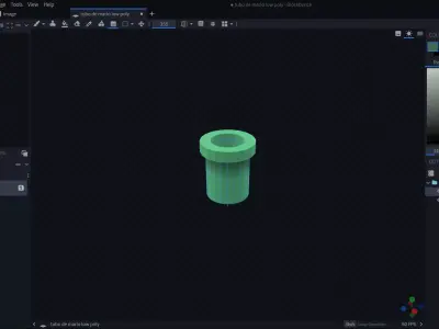 tubo de mario low poly Low-poly 3D model