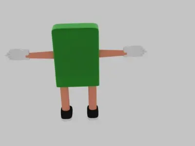 Toon Car Seat 3D model