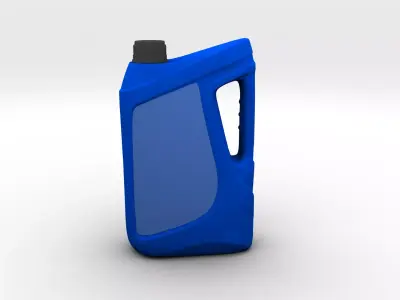 Oil Engine Bottle Low-poly 3D model
