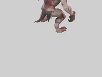 Bloodspattered fiend model 3D model