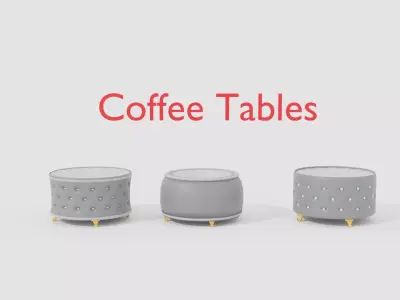 Coffee Tables Low-poly 3D model