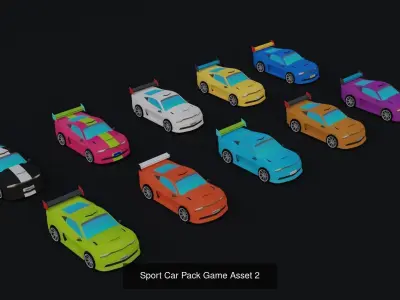 Huge Car Pack Game Asset by PollyNova