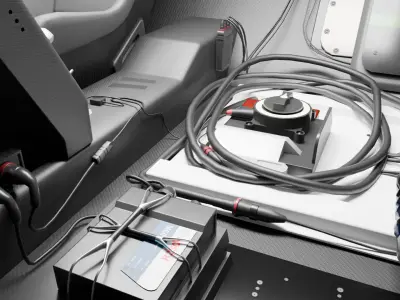 Generic Race Car Interior Based on GT3 and GT300 Low-poly 3D model