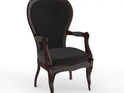 Classic chair PBR Low-poly 3D model