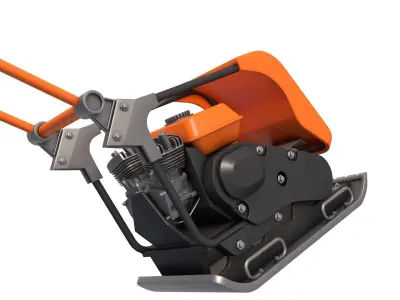 Vibratory Plate Compactor 3D model