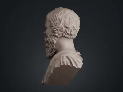 Socrates Bust 3D print model
