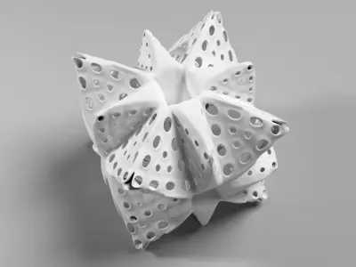 Alien Pollen set 2 3D print model