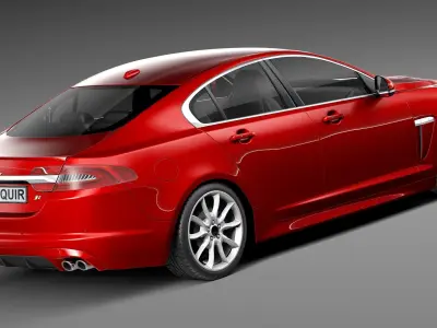 Jaguar XF-R 2013 3D model