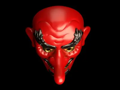 Japan Tengu Mask 3D print model