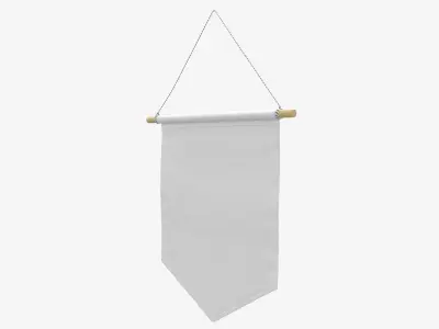 Short wall pennant 3D model