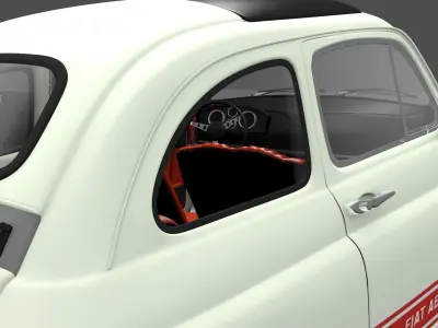 Fiat 500 1970-76 3D model