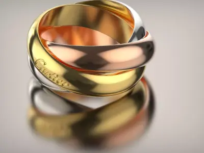 Ring Trinity 3D print model