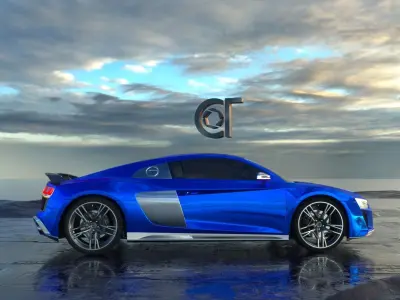 Audi R8 V10 2019 3D model